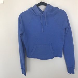 Blue Cropped Hoodie🦋